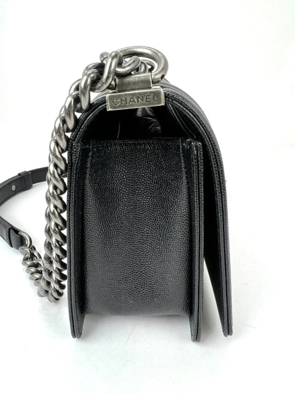 Chanel Caviar Quilted Medium Black Boy Flap Shoulder Bag